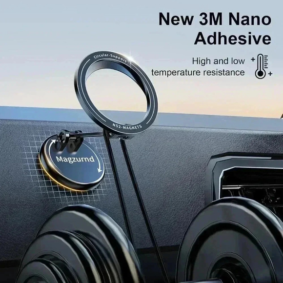 NWT: 360° Rotating Magnetic Phone Holder for Dashboard - Picture 2 of 6